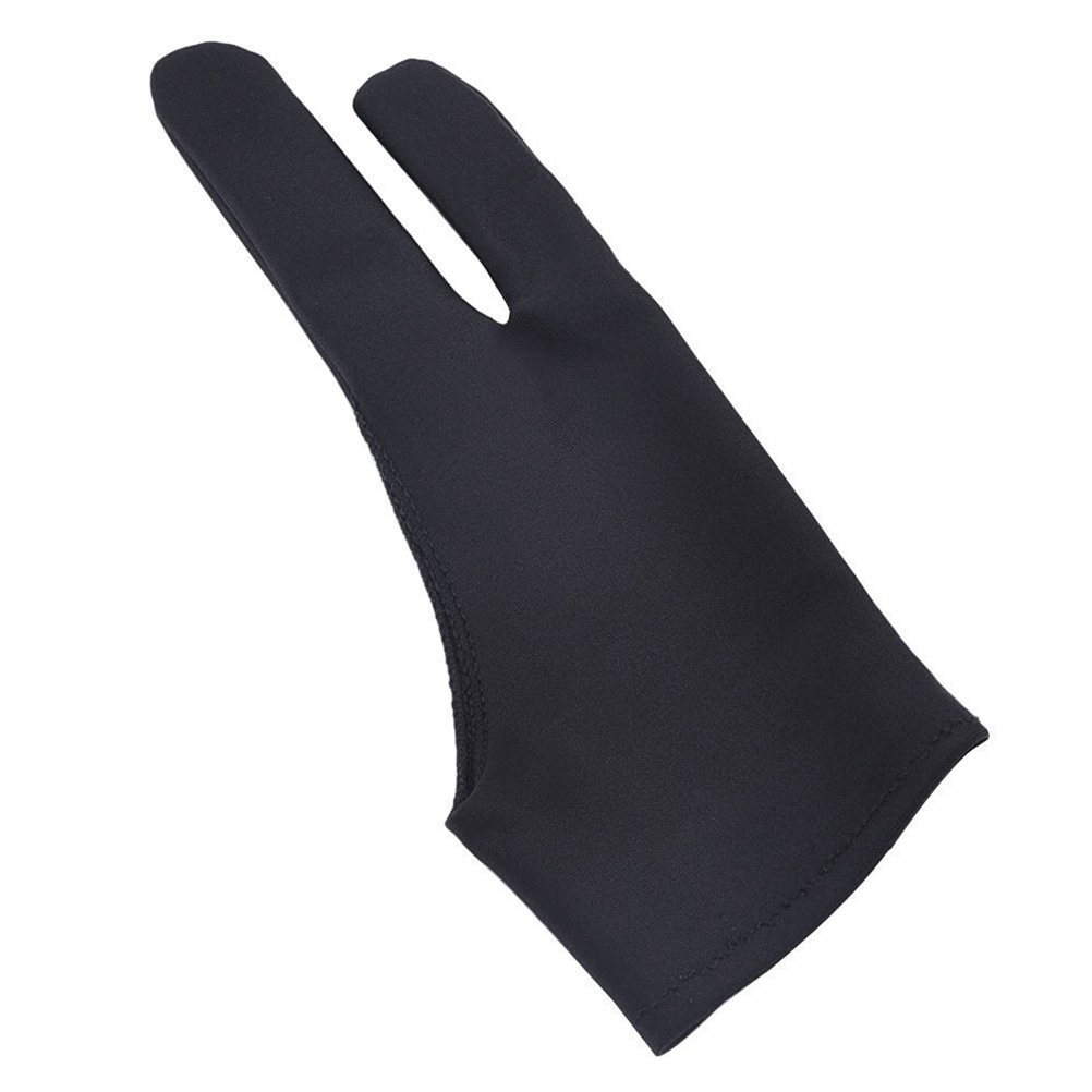 Drawing Glove Artist - 2 Stück Künstler-Zeichenhandschuhe, zweifingerig, atmungsaktiv, aus
