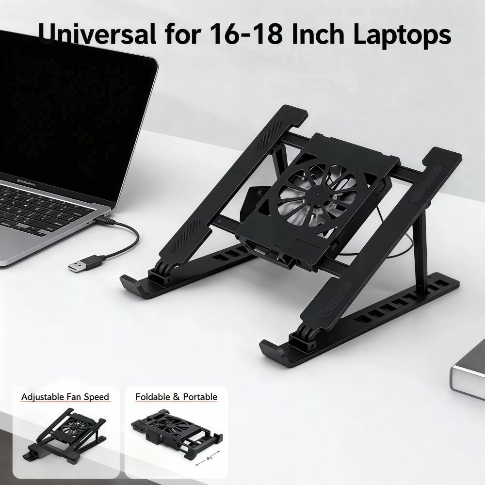 Cooling Stand Tablet - Universeller Laptop-Kühlständer mit Lüfter, verstellbarer Laptop-Lift-Ständer,