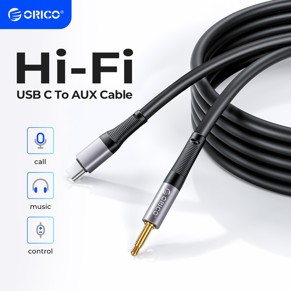 Wired Earphone Lightning - Orico usb c bis 3,5mm audio
