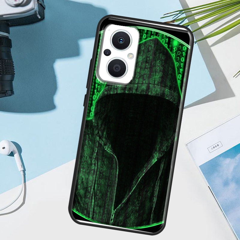 Hacker Binary Matrix Rain Hüll – Oppo Reno 12 Bewertung und Preis