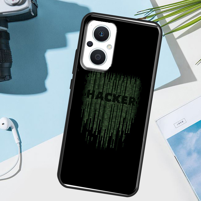 Hacker Binary Matrix Rain Hüll – Oppo Reno 12 Bewertung und Preis