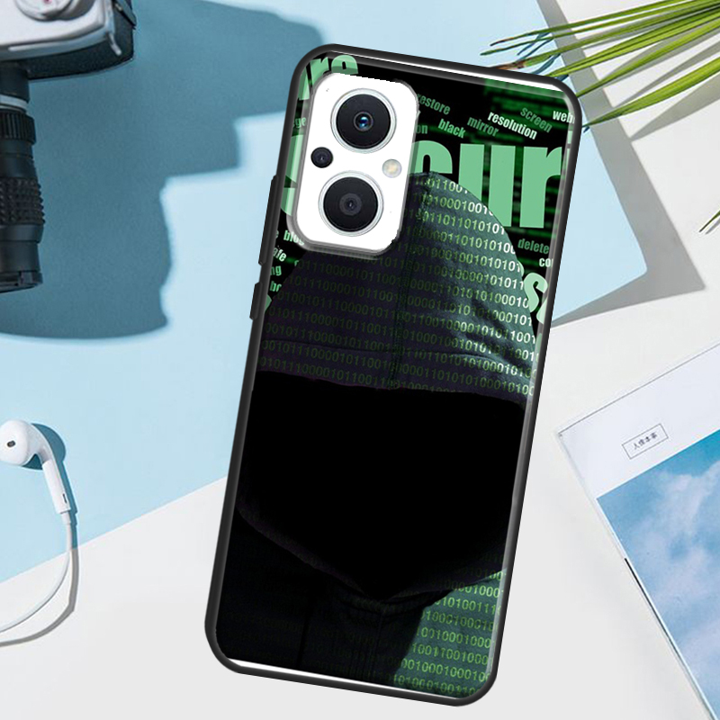 Hacker Binary Matrix Rain Hüll – Oppo Reno 12 Bewertung und Preis